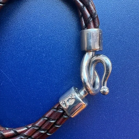 Ralph Lauren Braided Leather Bracelet - Picture 3 of 5